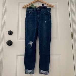 Joe’s Dark Blue High Rise Crop